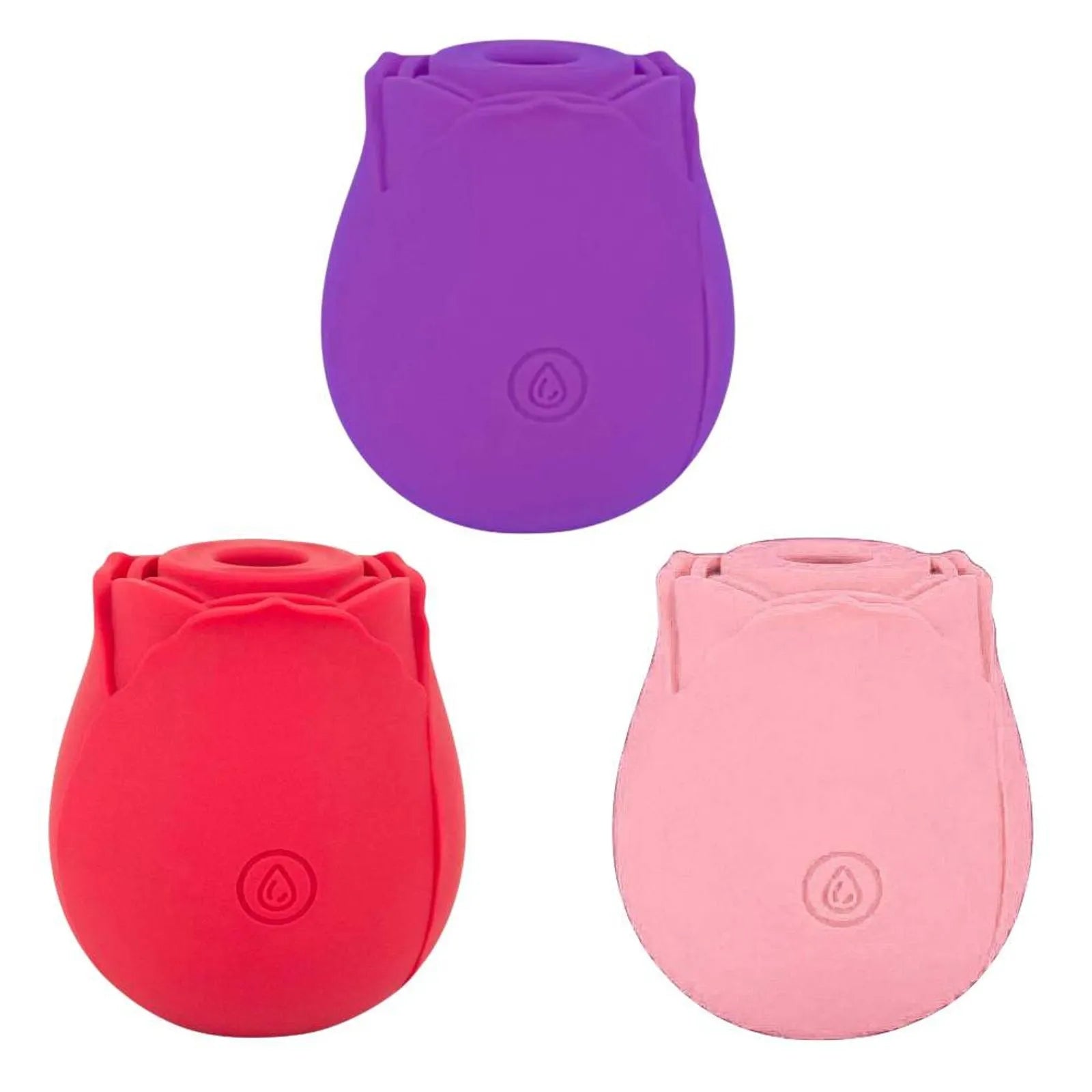 Estimulador De Clitóris Em Formato De Rosa Em Silicone Mega Import