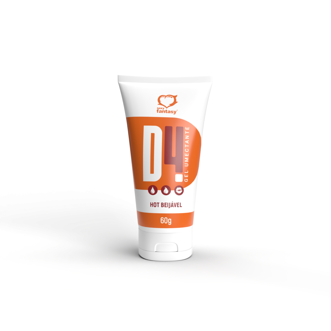D4 Gel Umectante Lubrificante Hot 60g