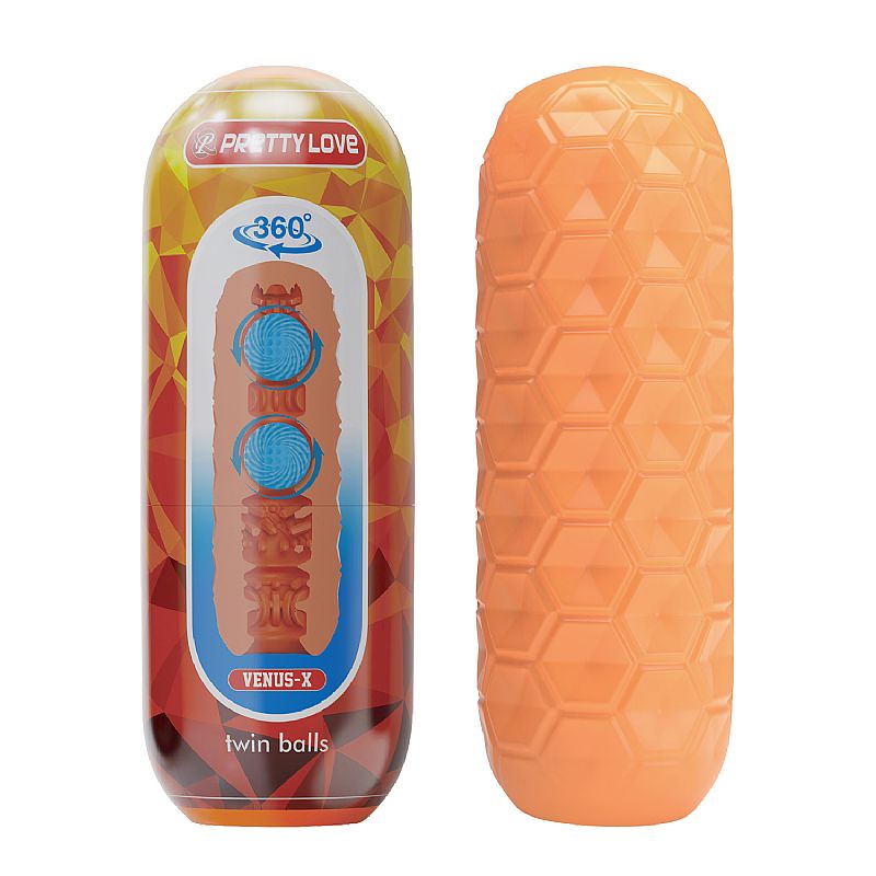 Egg Twin Balls - Laranja - Pretty Love Masturbador masculino