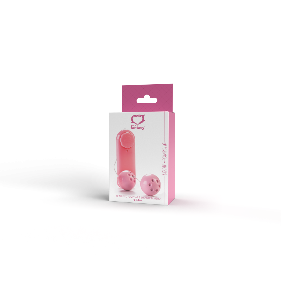 Conjunto Pompoar com Vibro 2 Bolas