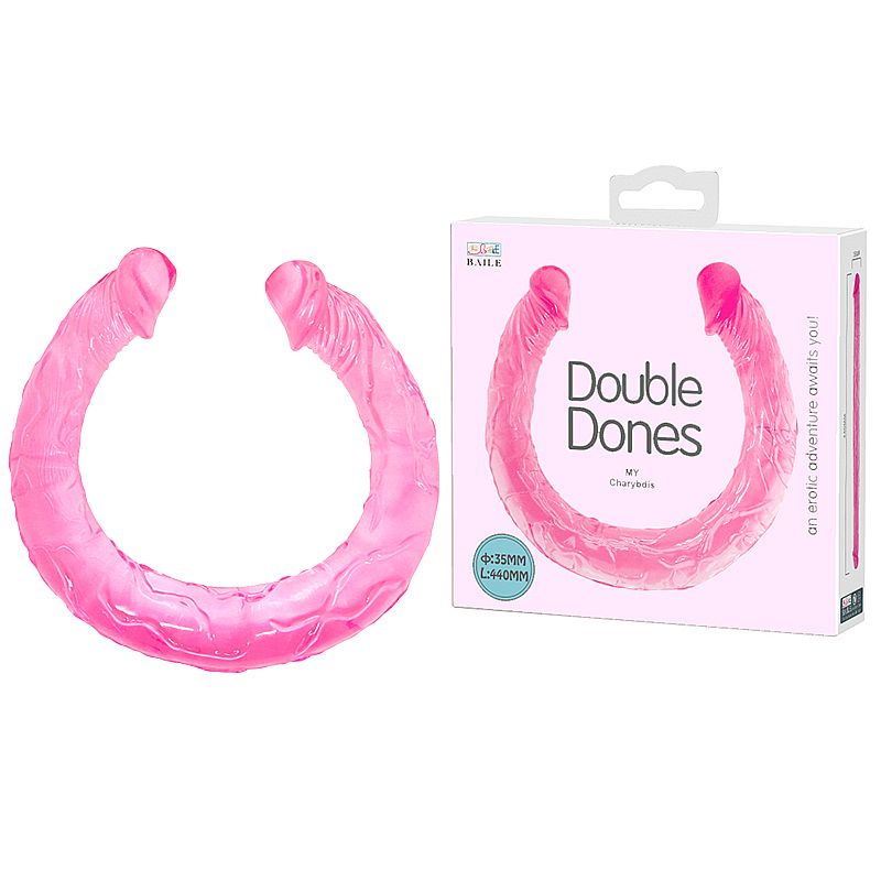 Dildo Realístico Duplo 44 cm - Pênis Hawaiano - BAILE