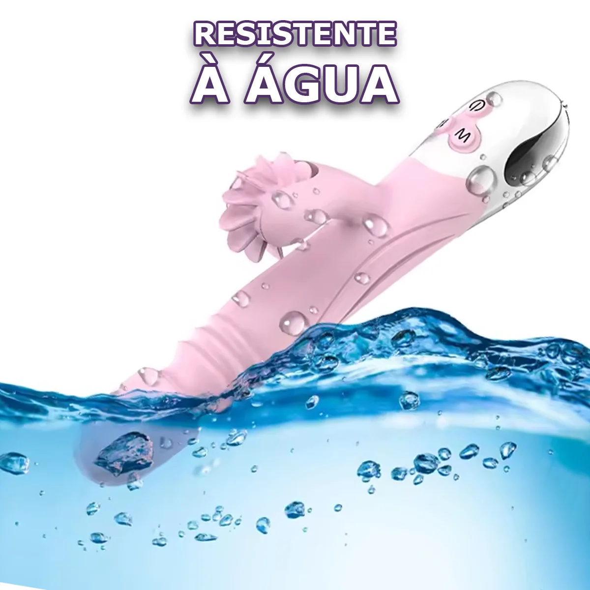 Vibrador com Vai e Vem e Rotação de Língua - Xuanai