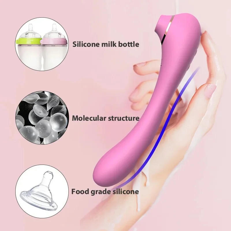 Vibrador Dobrável com Sugador de Clitóris
