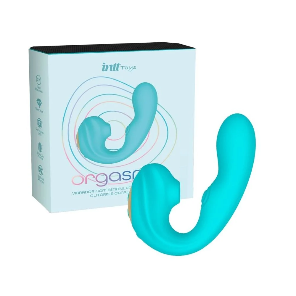 Orgasmic vibrador estimulo clitoriano/vaginal - Azul tiffany