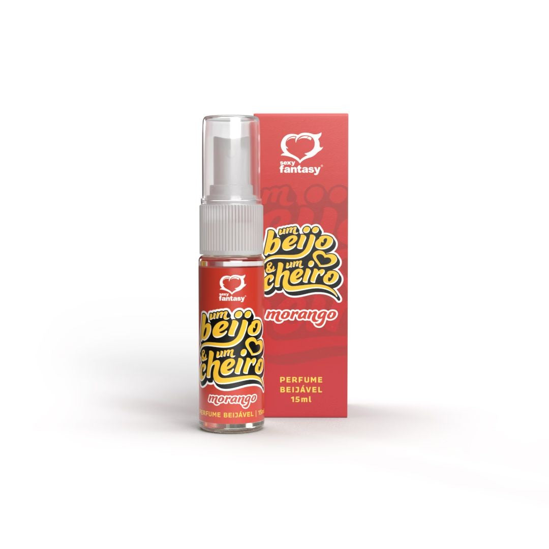 Perfume beijavel Um Beijo e Um Cheiro – Morango 15ml
