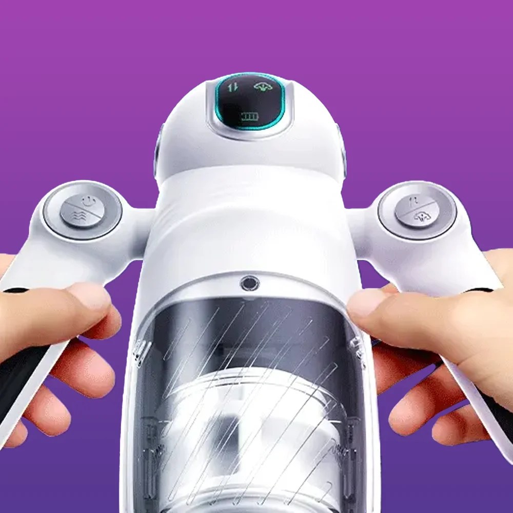 Masturbador Masculino Formato de Robô com Sobe e Desce
