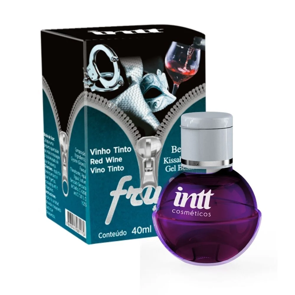 Fruit tons gel beijável com efeito quente e aroma de vinho tinto 40g
