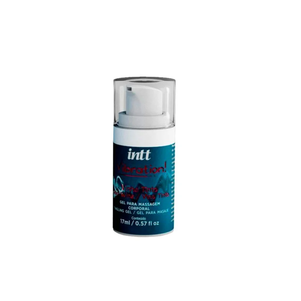 Vibration tons gel com efeito de vibração, pulsação e aquecimento aroma de vinho tinto 17ml
