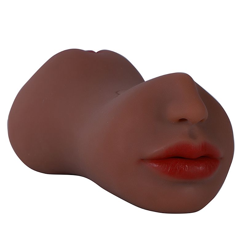 Masturbador Masculino en Forma de Vagina y Ano con Boca - 19.5 x 7.5cm