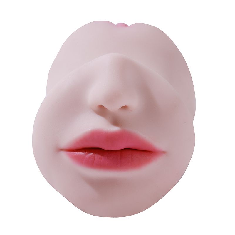 Masturbador Masculino en Forma de Vagina y Ano con Boca - 19.5 x 7.5cm