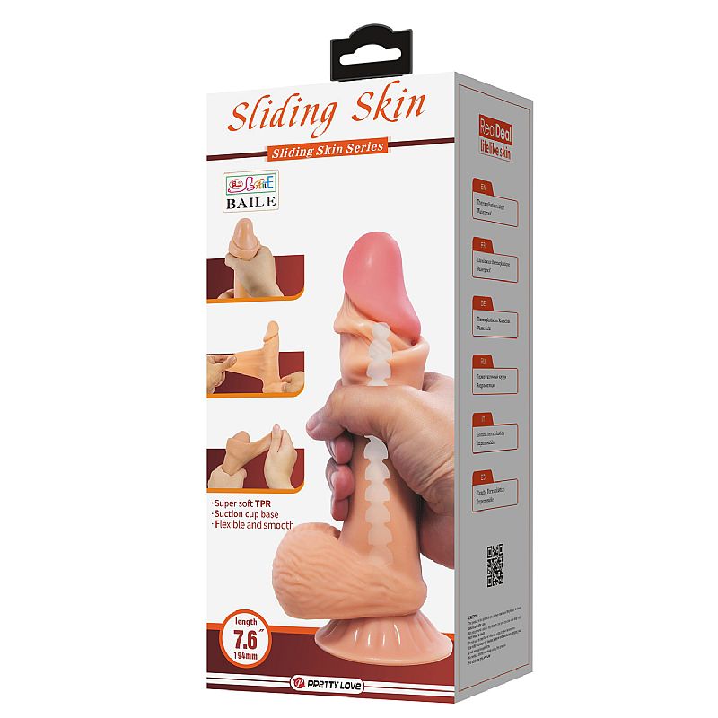 Pênis Realístico com dupla Camada - Sliding Skin - 19.4x4.2 - BAILE