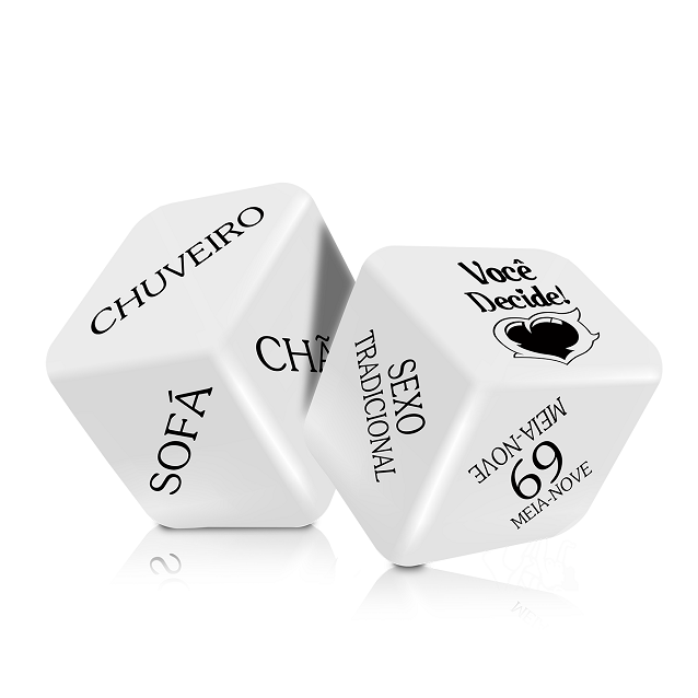 Dado Jogo Cubo do Amor Hot com 2 Unidades
