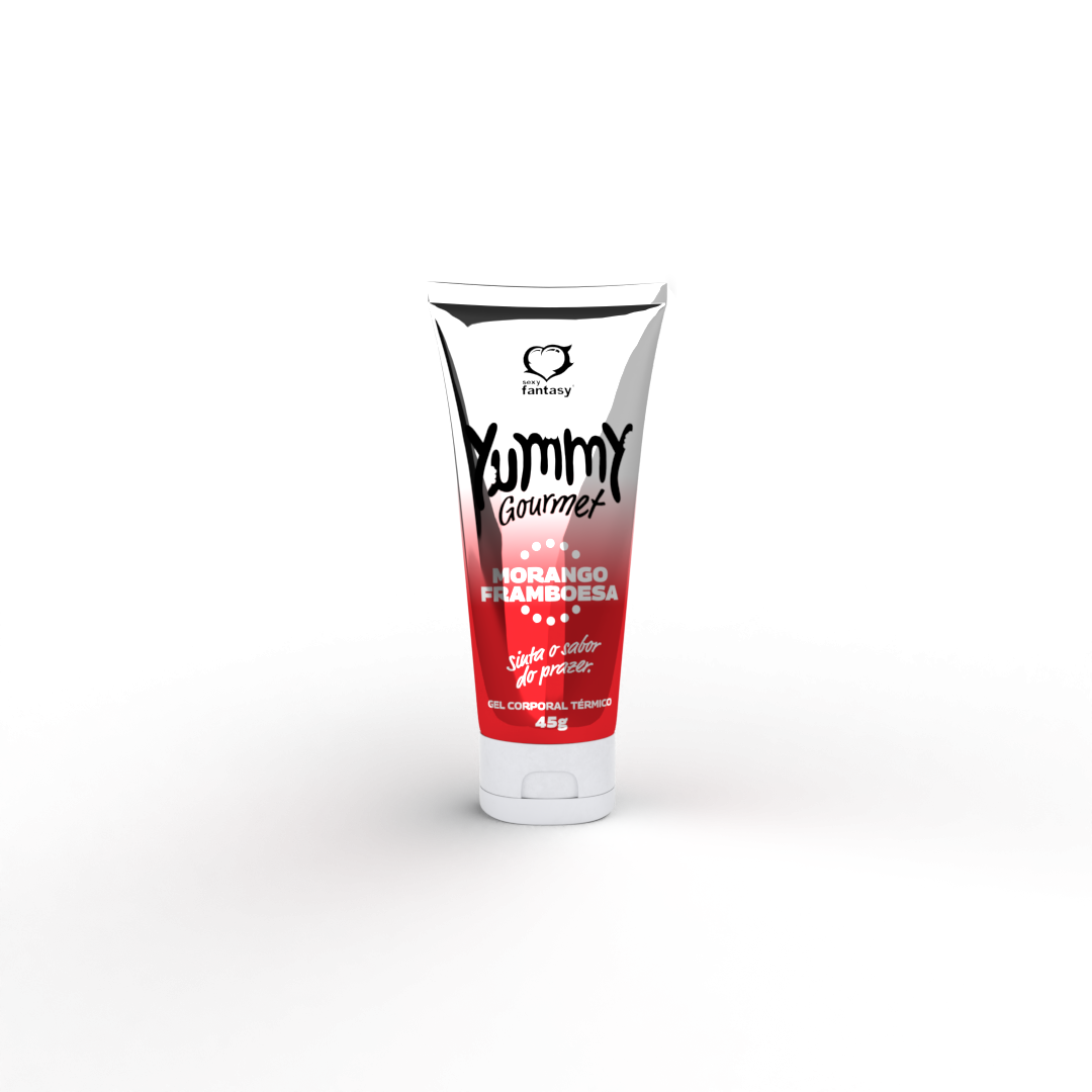 Yummy Gourmet Gel Térmico Morango Framboesa 45g